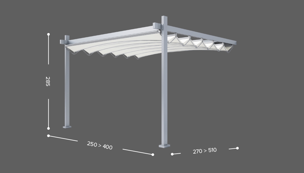 FLY - Stenska izvedba - 2 stebra